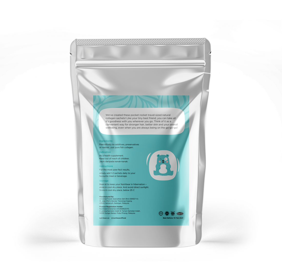 Beary Essential Pocket Rocket (Travel Size Collagen Powder)
